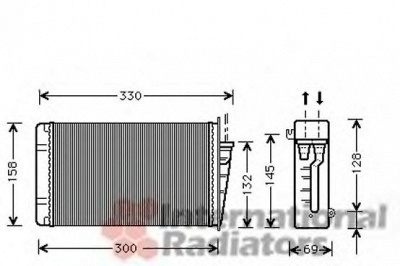 VAN WEZEL 01006015 -  Теплообменник, отопление салона
